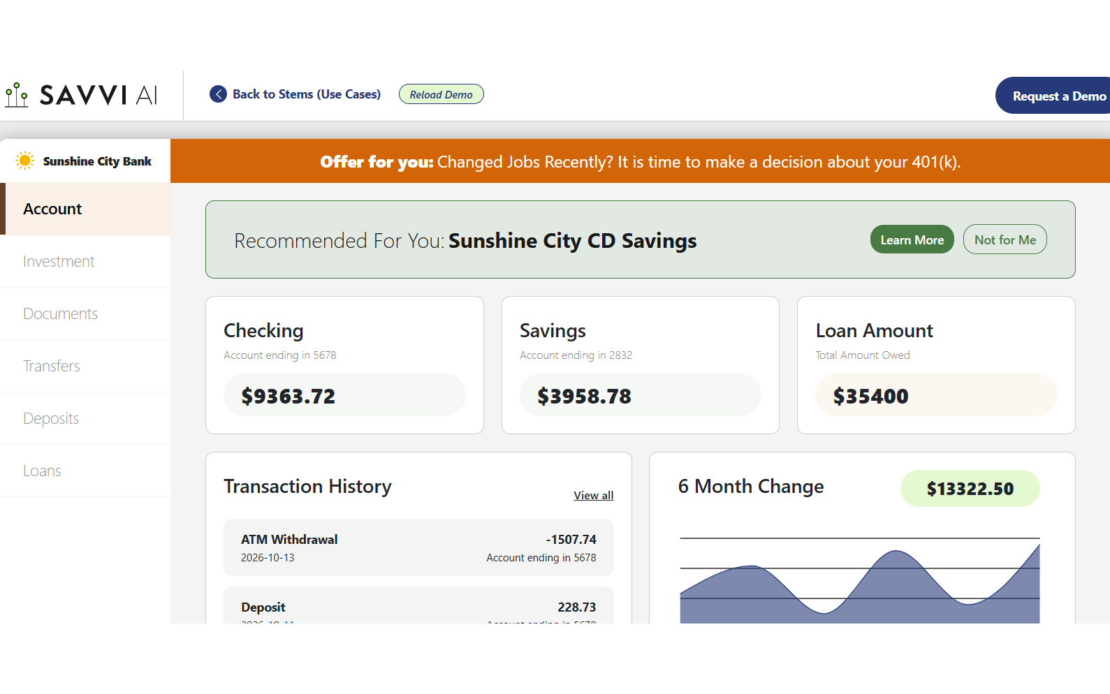 Next Best Credit Product home page screenshot